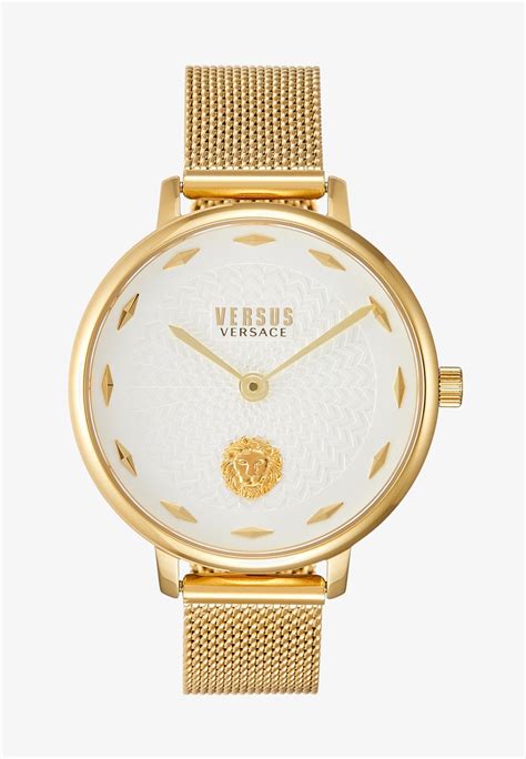 versus versace la villette silver yellow|versace leather watch.